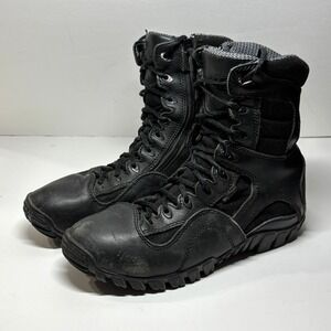 Tactical Research Khyber TR602WP Black Waterproof Side‎ Zip Boots Mens 8R Vibram